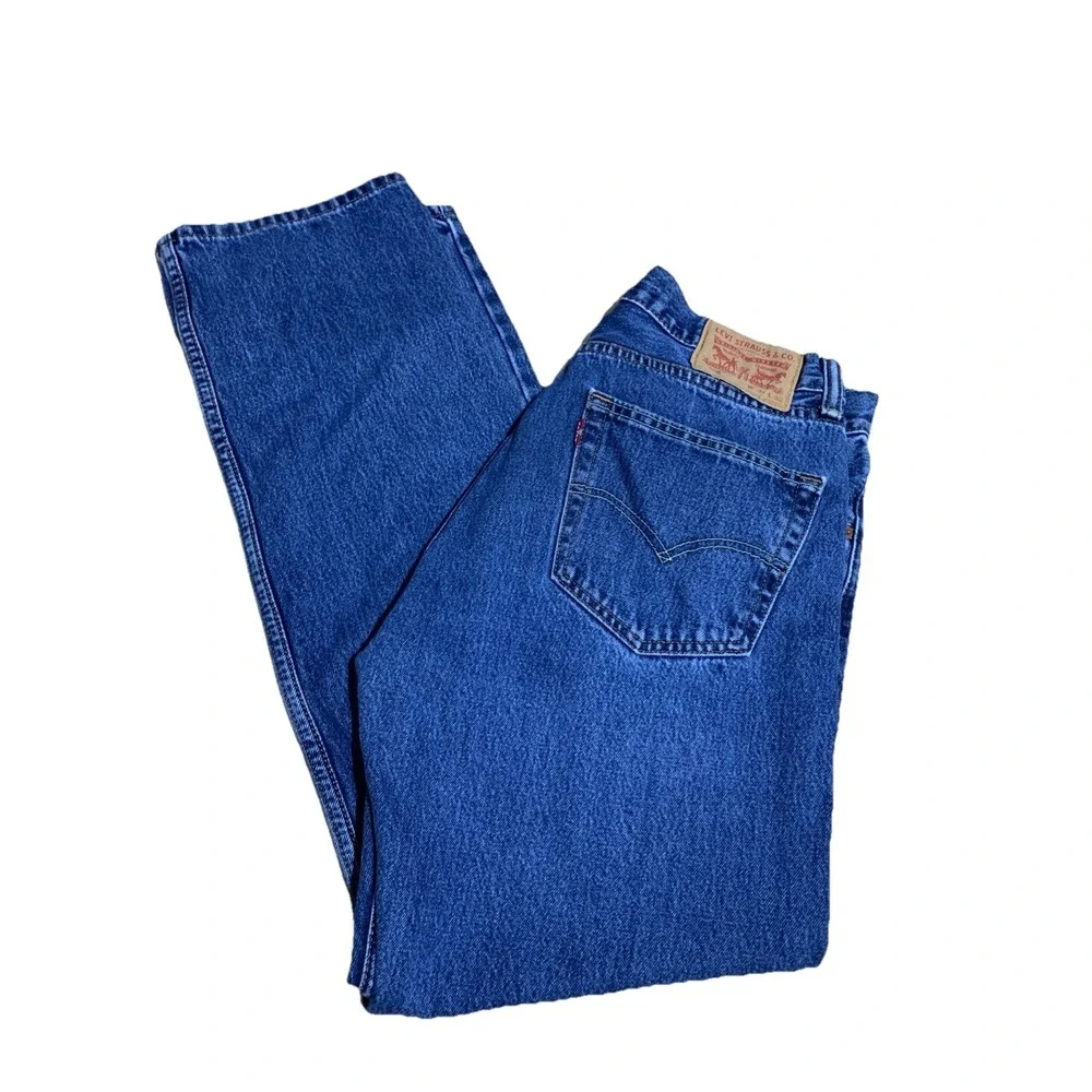 Levi's‎ 505 Jeans Mens Size 34x32 Medium Wash Blue Denim Mid Rise